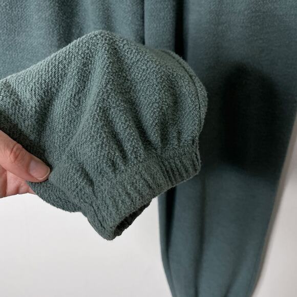 Forever 21 Women's Terrycloth Jogger Sweatpants S Green Drawstring Loungewear - Picture 6 of 9